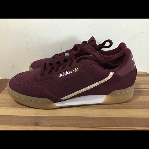 adidas Other - Adidas Continental 80 Suede Maroon NWOB Sz: 7